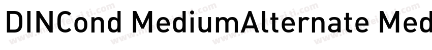 DINCond MediumAlternate Medium字体转换